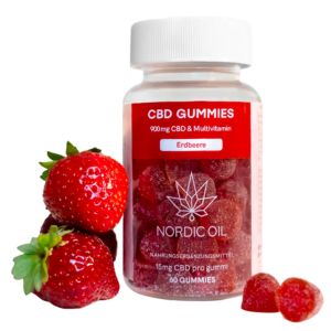 Nordic Oil CBD Fruchtgummis Erdbeere