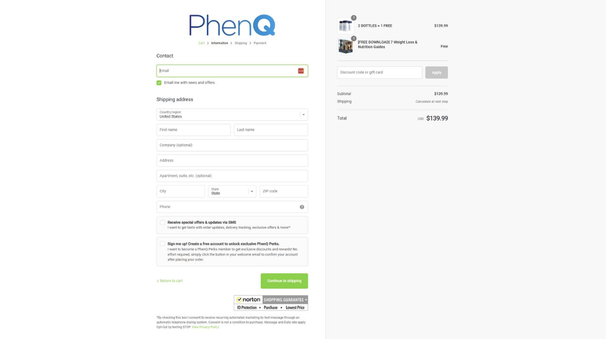 phenq coupon step 3